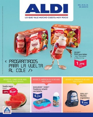 Catálogo Aldi programados para la vuelta al cole Catalogo.tienda