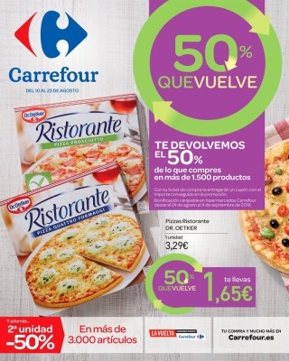 Catalogo Carrefour te devolvemos el 50 porciento